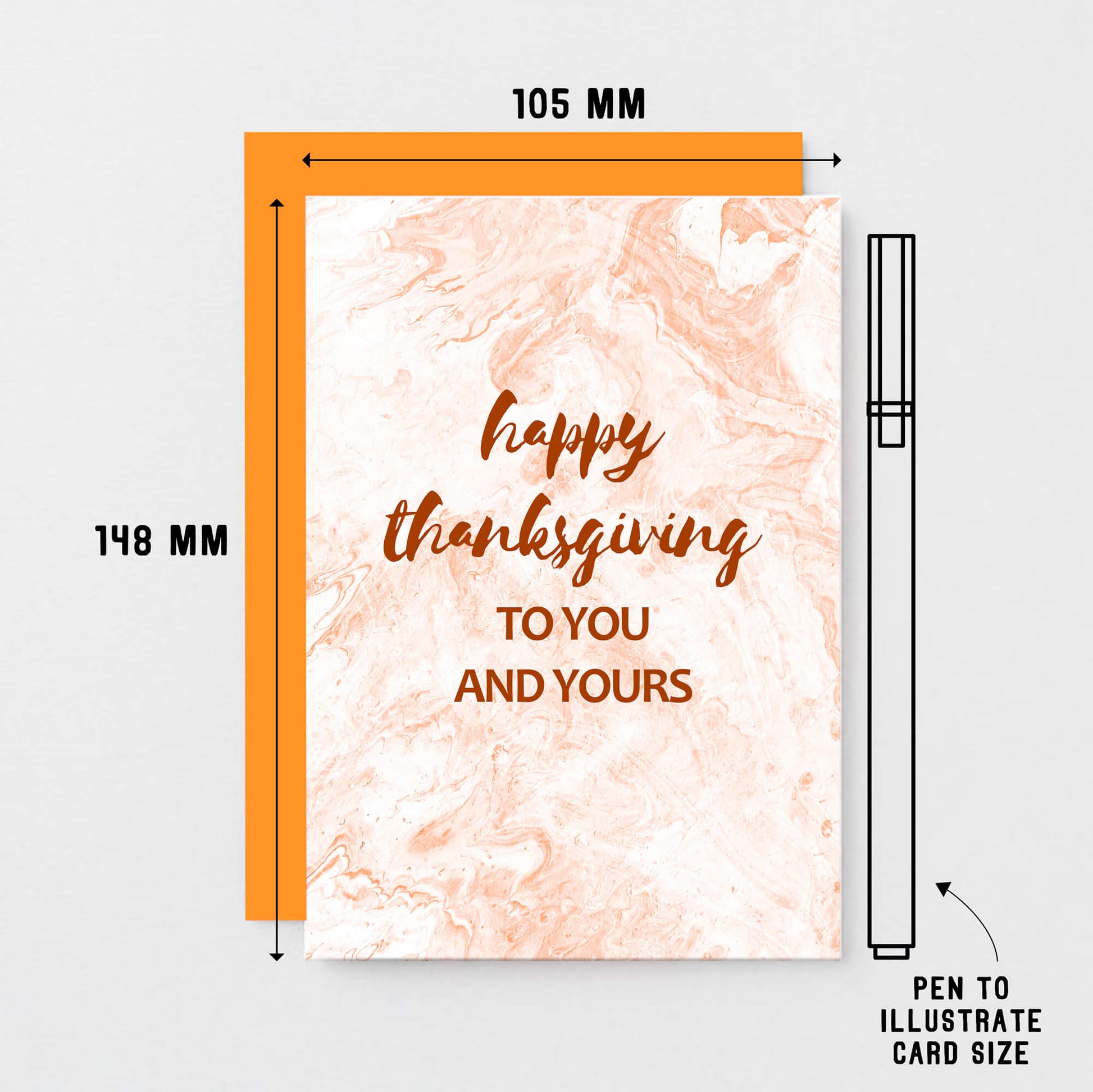 Thanksgiving Card by SixElevenCreations. Reads Happy Thanksgiving to you and yours. Product Code SEH0005A6