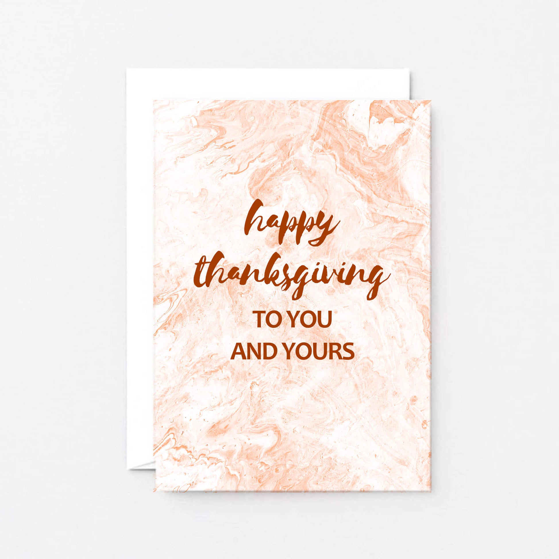 Thanksgiving Card by SixElevenCreations. Reads Happy Thanksgiving to you and yours. Product Code SEH0005A6
