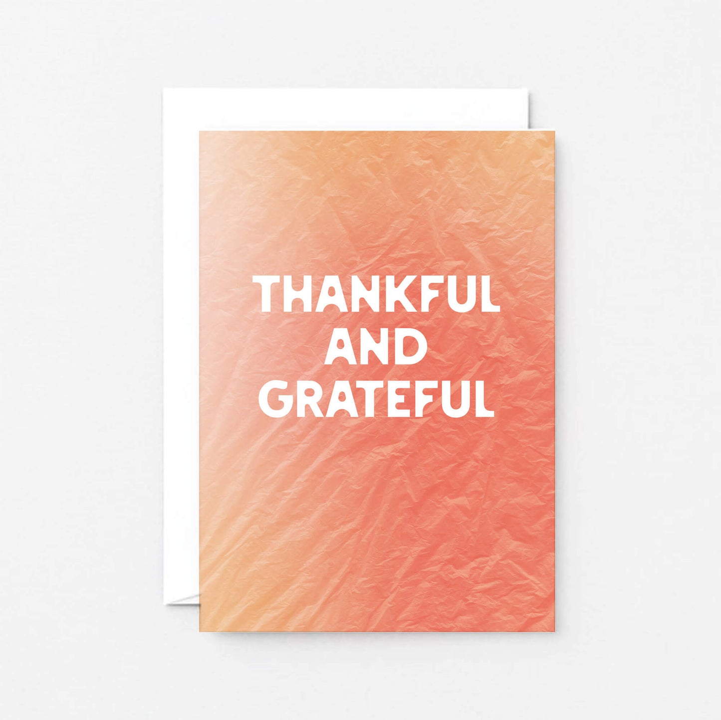 Thanksgiving Card by SixElevenCreations. Reads Thankful and grateful. Product Code SEH0006A6