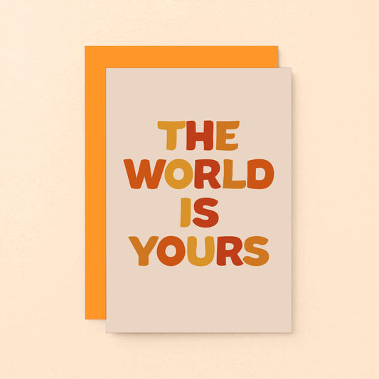 The World Is Yours Card by SixElevenCreations. Product Code SE0602A6