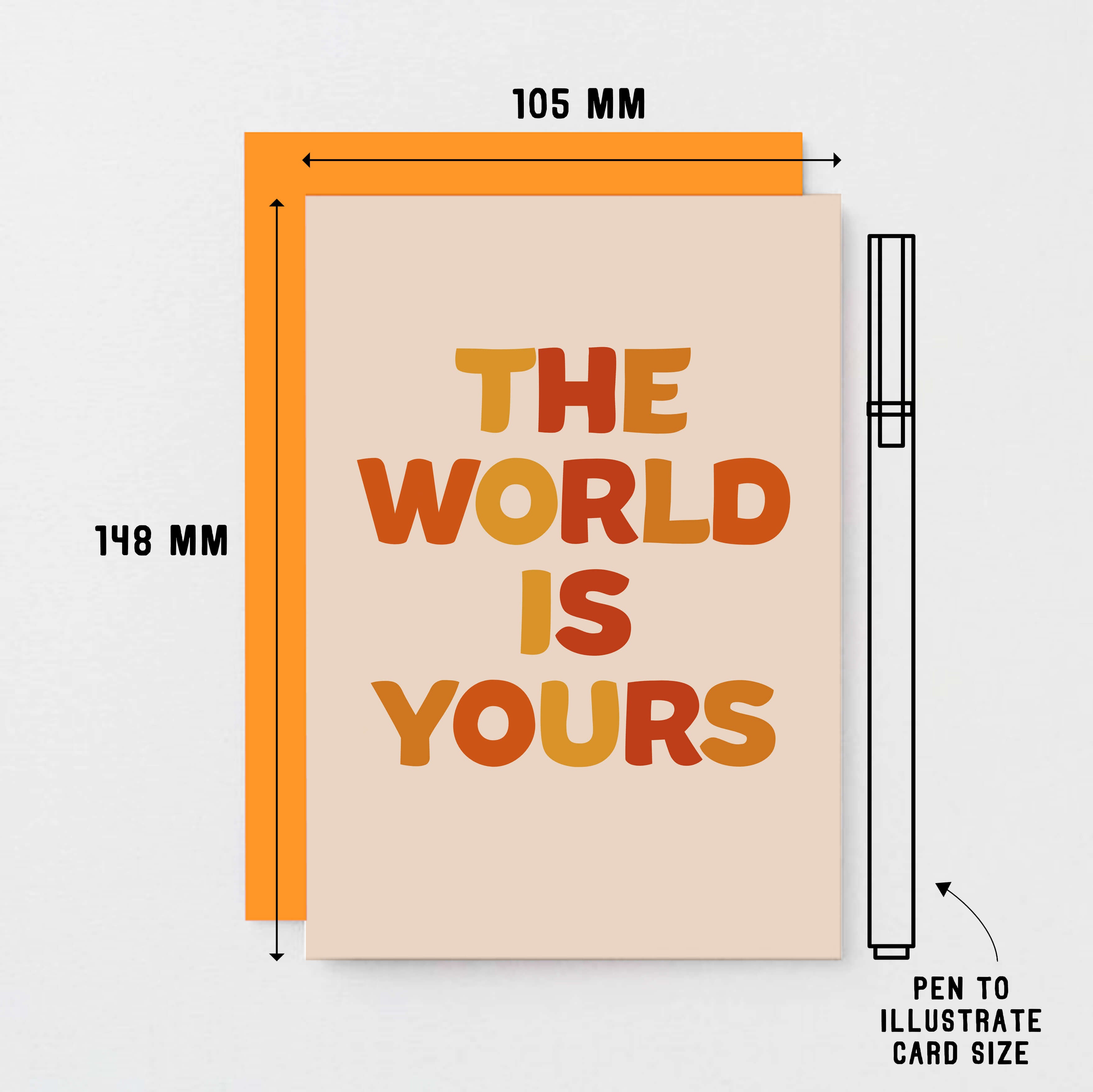 The World Is Yours Card by SixElevenCreations. Product Code SE0602A6