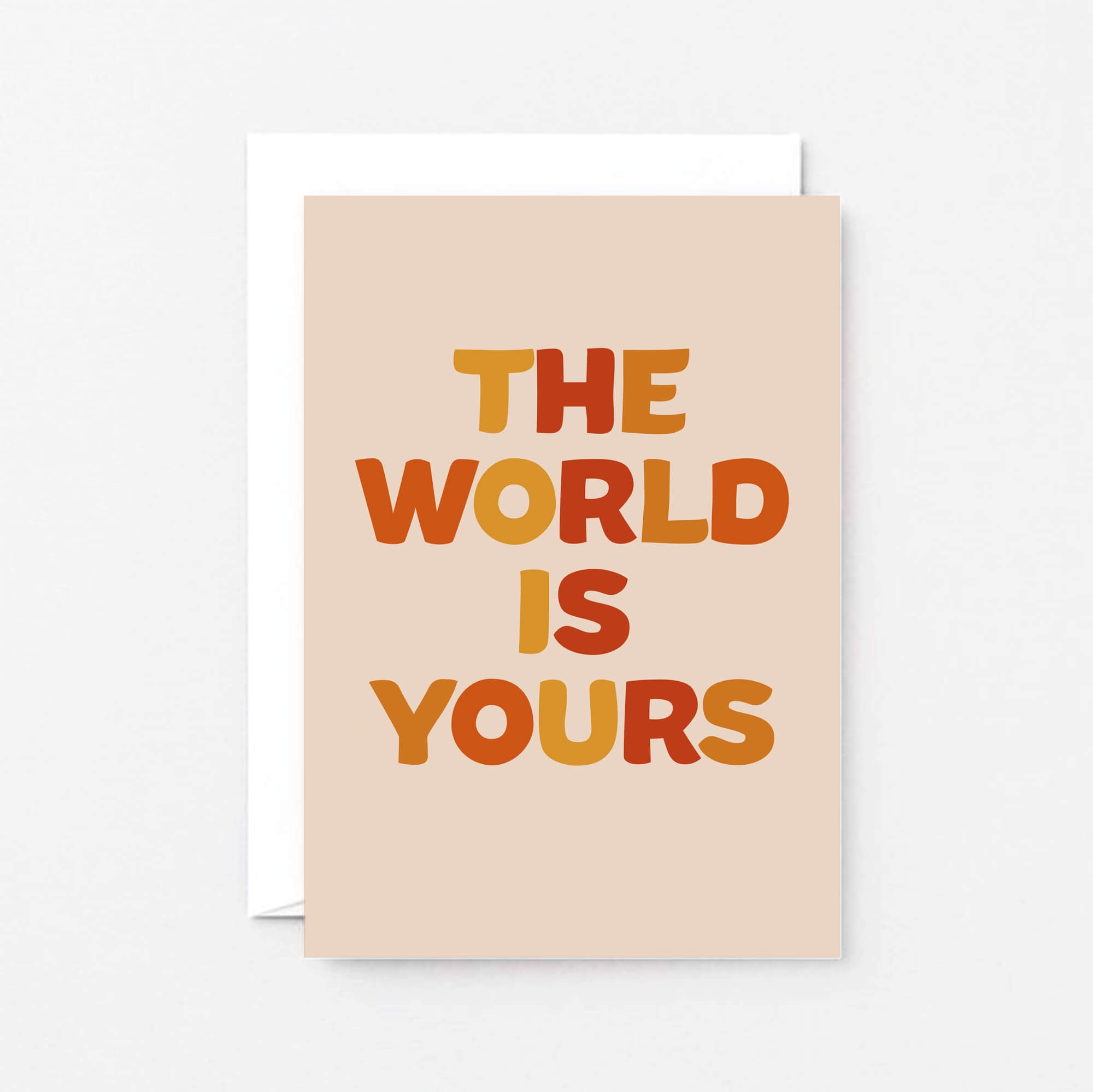 The World Is Yours Card by SixElevenCreations. Product Code SE0602A6