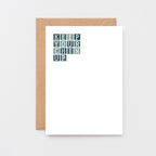 Keep Your Chin Up Card by SixElevenCreations. Product Code SE0285A6