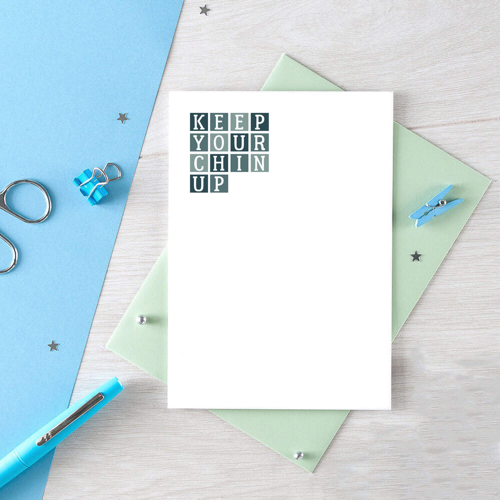 Keep Your Chin Up Card by SixElevenCreations. Product Code SE0285A6