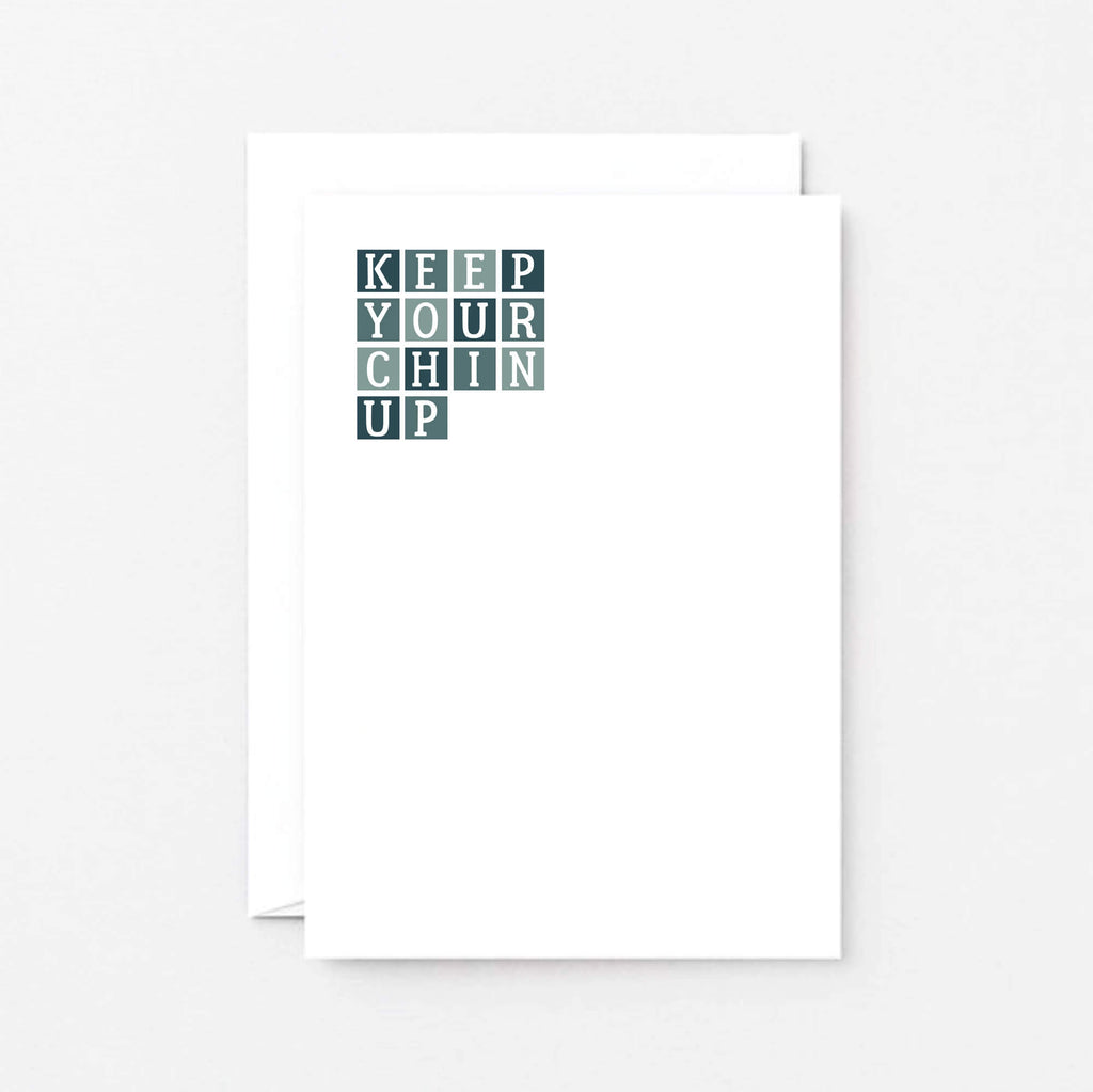 Keep Your Chin Up Card by SixElevenCreations. Product Code SE0285A6