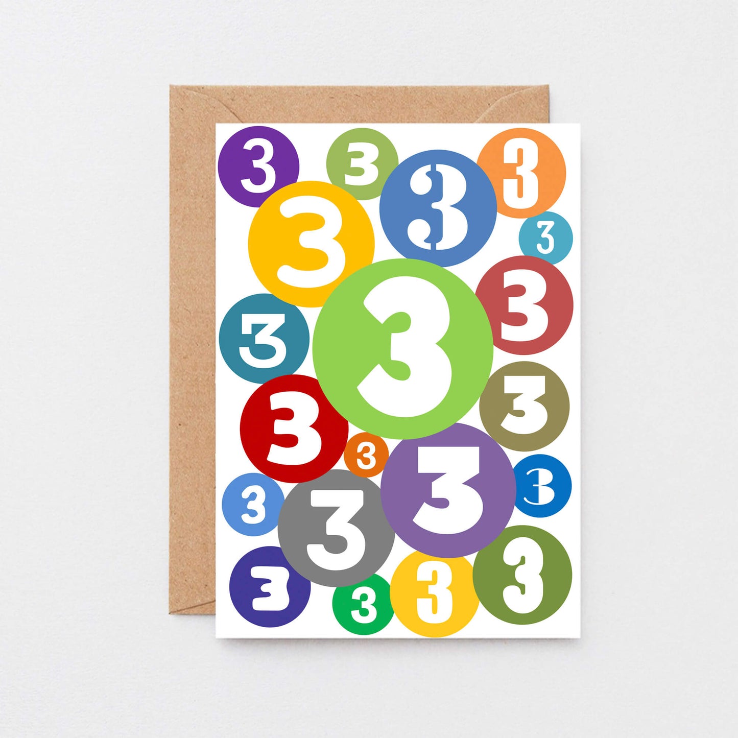 3rd Birthday Card by SixElevenCreations. Product Code SE2063A6