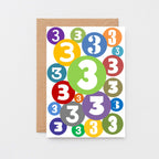 3rd Birthday Card by SixElevenCreations. Product Code SE2063A6