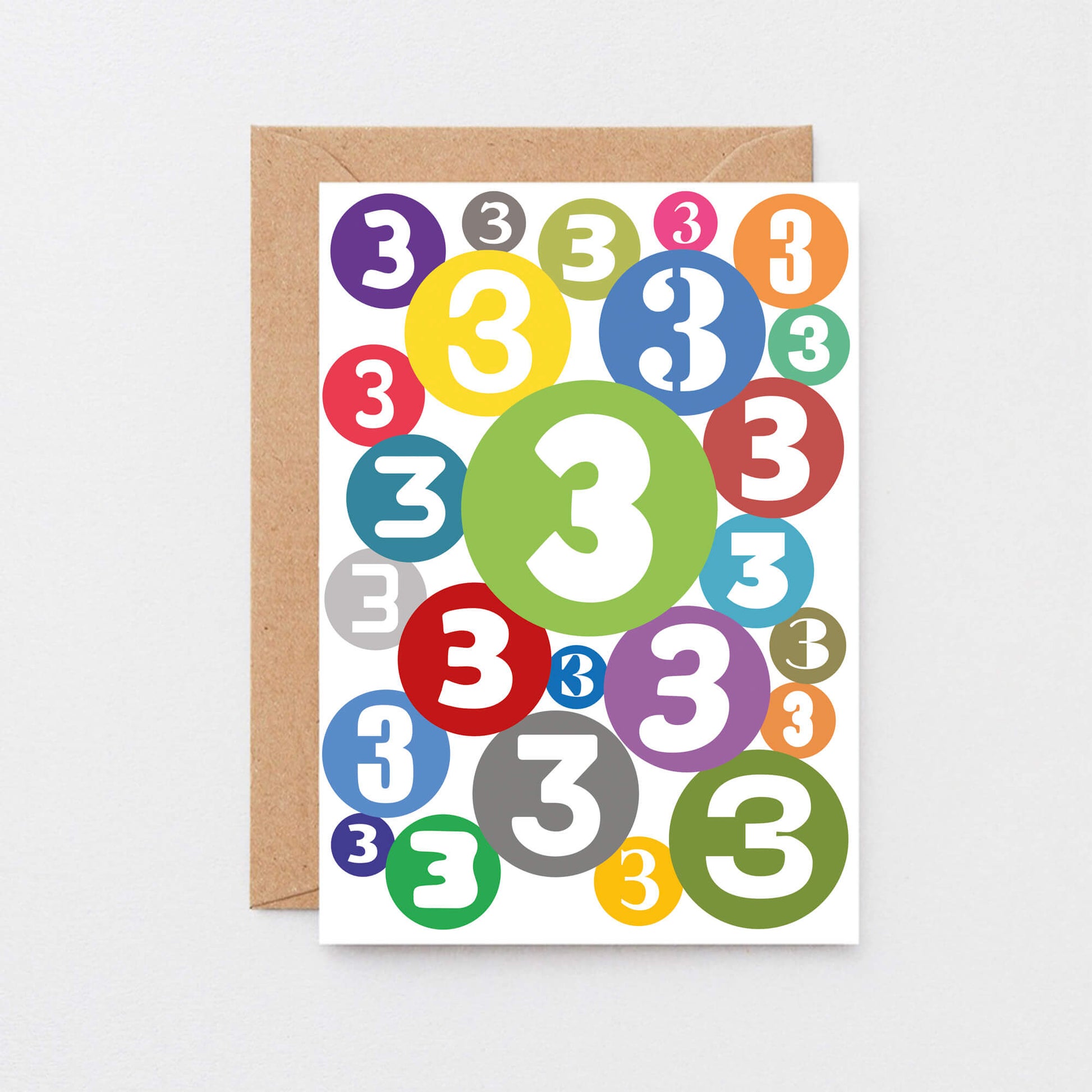 3rd Birthday Card by SixElevenCreations. Product Code SE2063A5