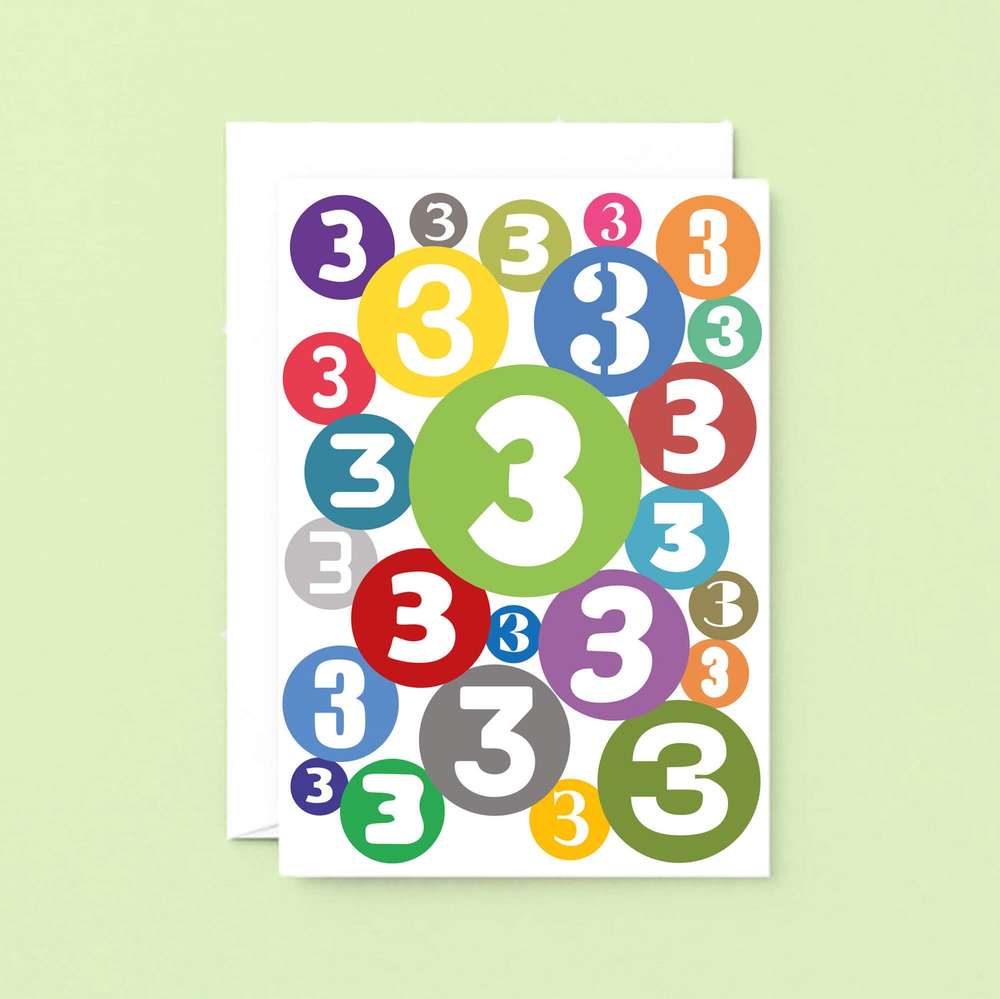 3rd Birthday Card by SixElevenCreations. Product Code SE2063A5
