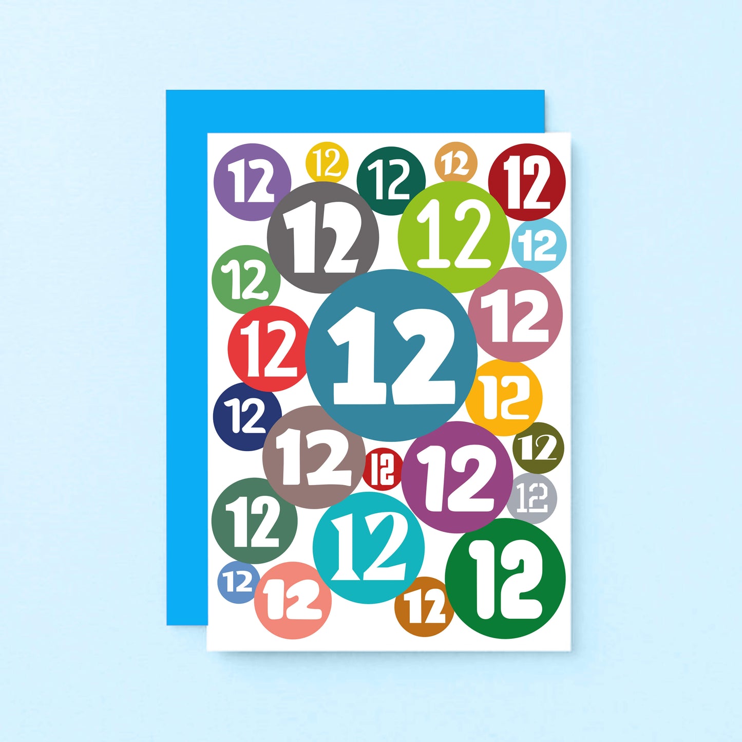 12th Birthday Card by SixElevenCreations. Product Code SE2082A6