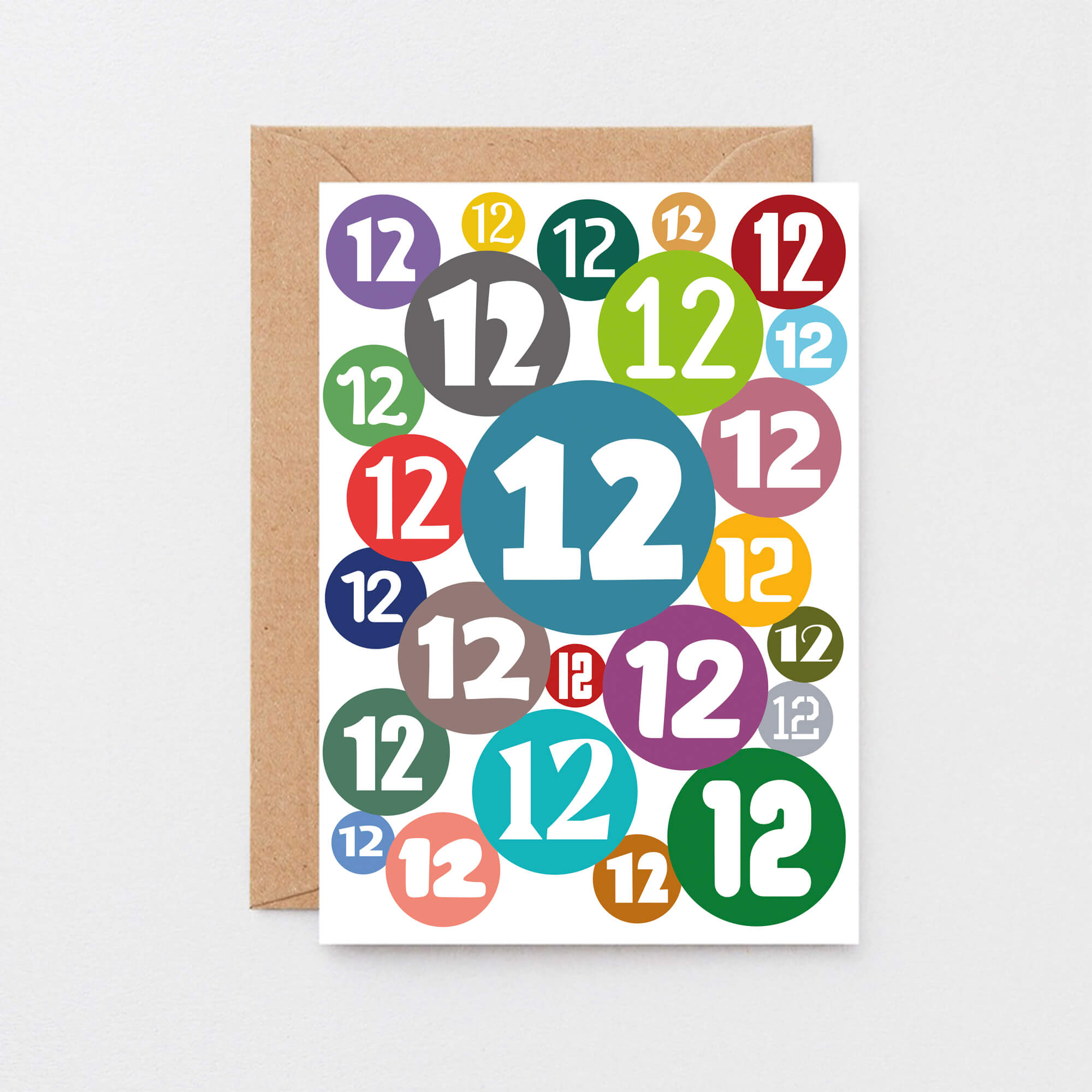 12th Birthday Card by SixElevenCreations. Product Code SE2082A6
