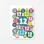 12th Birthday Card by SixElevenCreations. Product Code SE2082A6