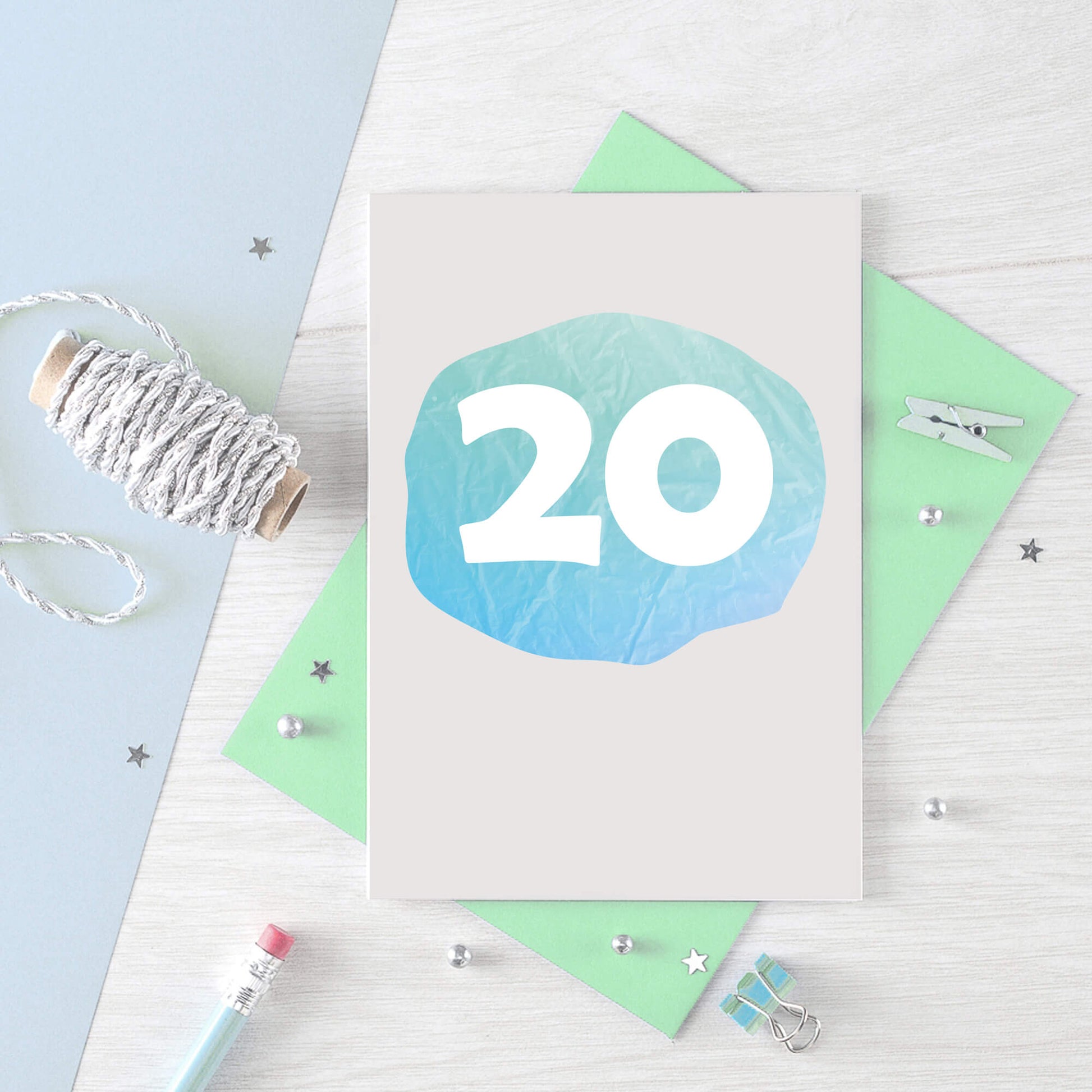 20 Years Card by SixElevenCreations. Product Code SE4063A6