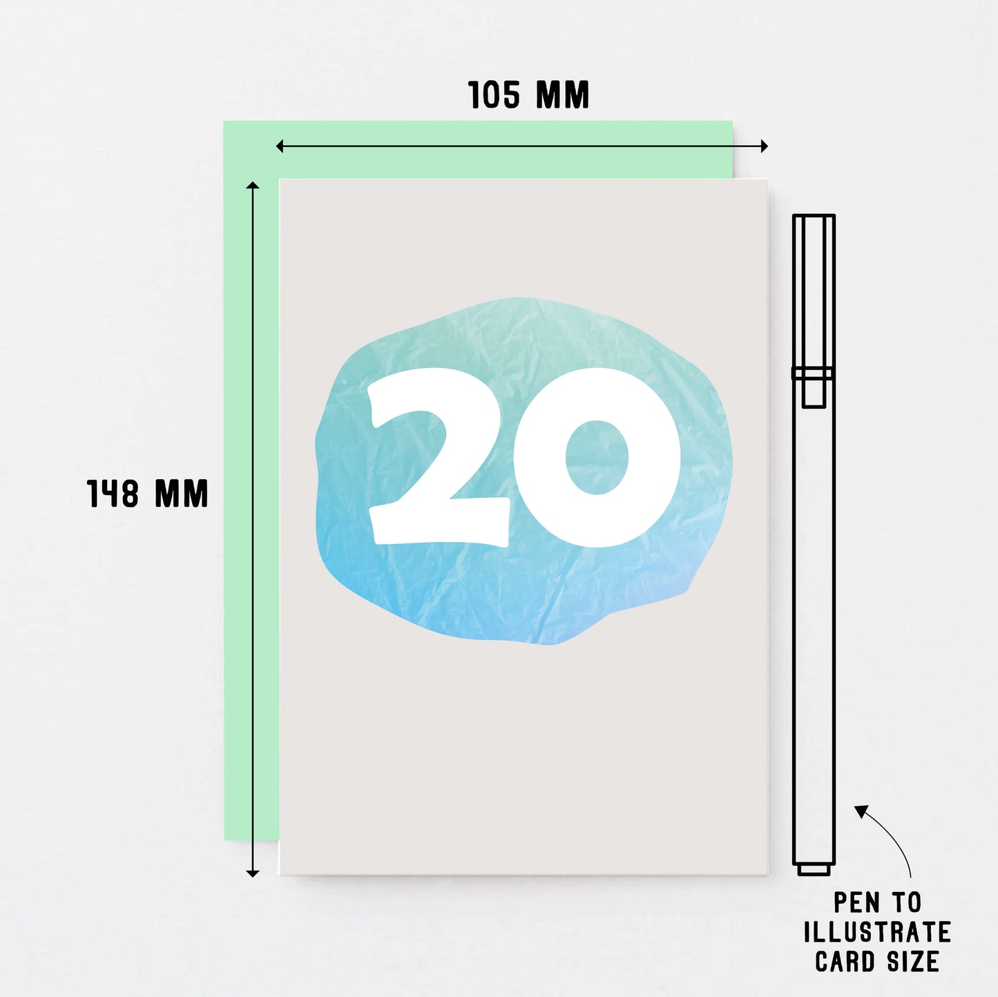 20 Years Card by SixElevenCreations. Product Code SE4063A6