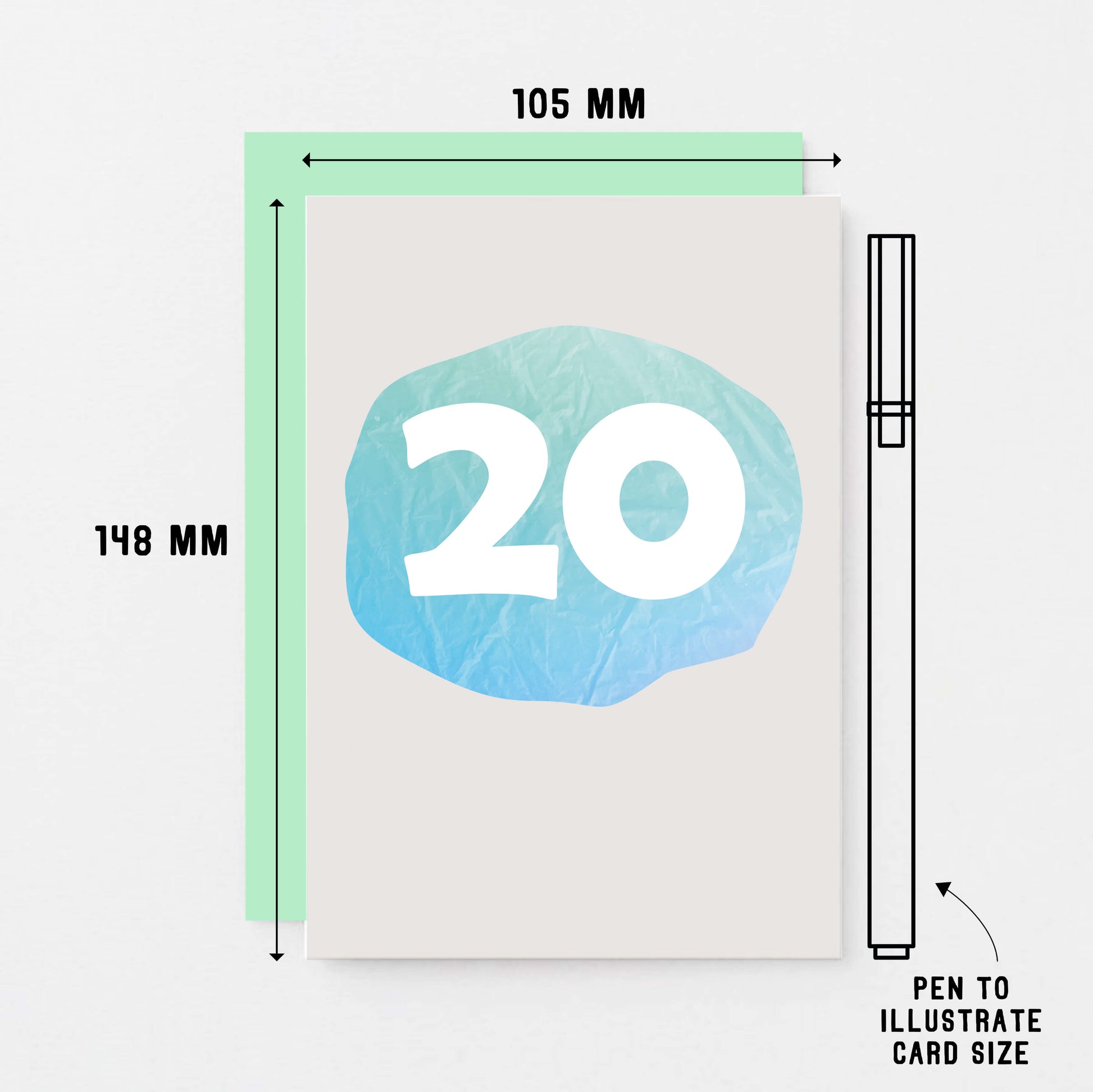 20 Years Card by SixElevenCreations. Product Code SE4063A6