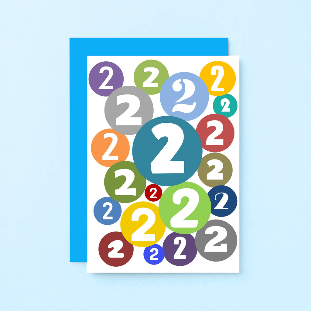 2nd Birthday Card by SixElevenCreations. Product Code SE2062A6