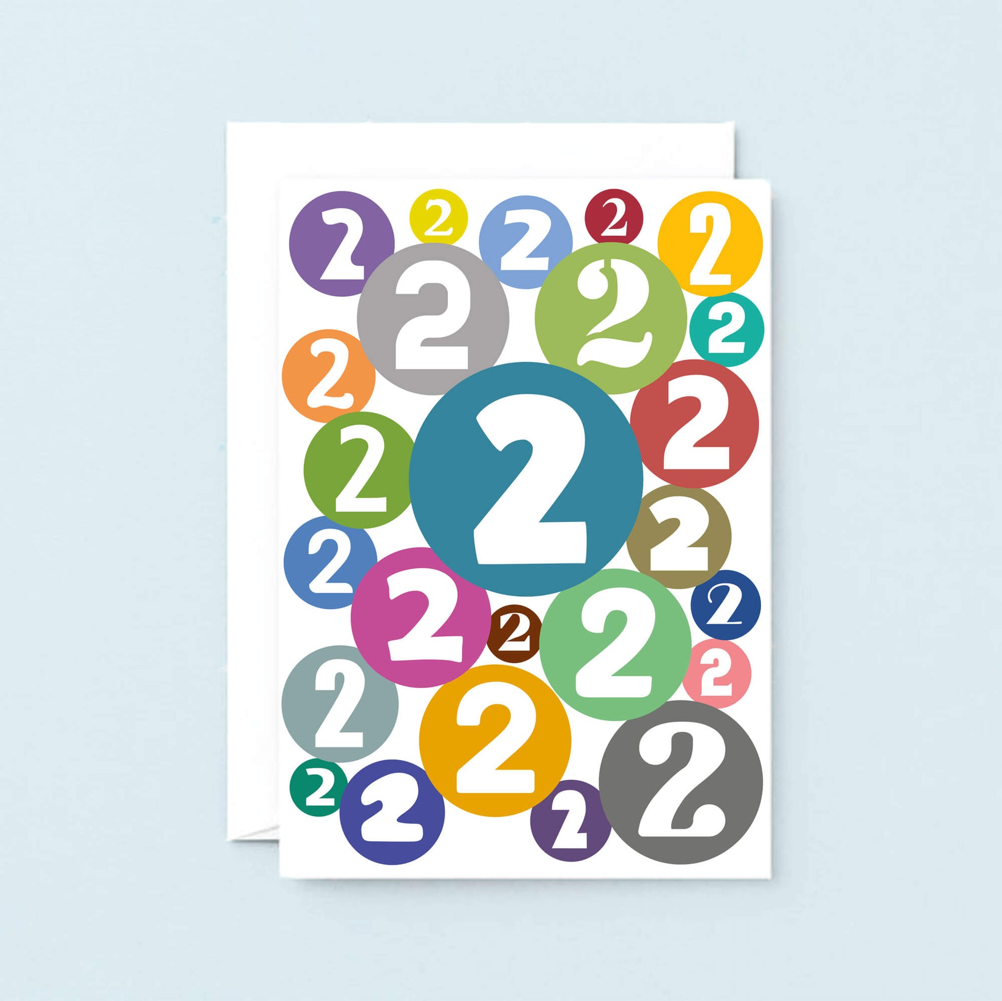 Big 2nd Birthday Card by SixElevenCreations. Product Code SE2062A5