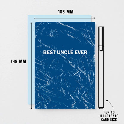 Best Uncle Ever Card by SixElevenCreations. Product Code SE3057A6
