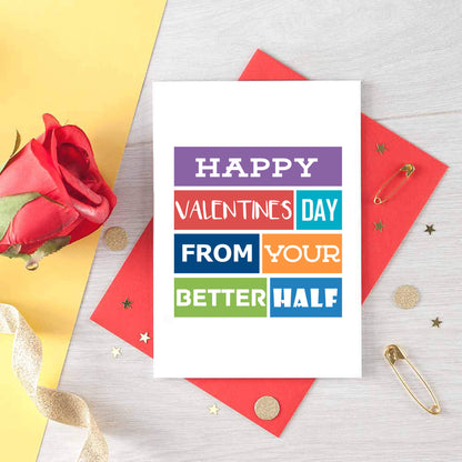 Valentine Card by SixElevenCreations. Reads Happy Valentine's Day from your better half. Product Code SEV0003A6