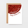 Valentine's Day Card by SixElevenCreations. Reads So lucky that you are mine. Happy Valentine's Day. Product Code SEV0031A6