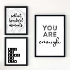 Motivational Print with the phrase You Are Enough by SixElevenCreations. Product Code SEP0404