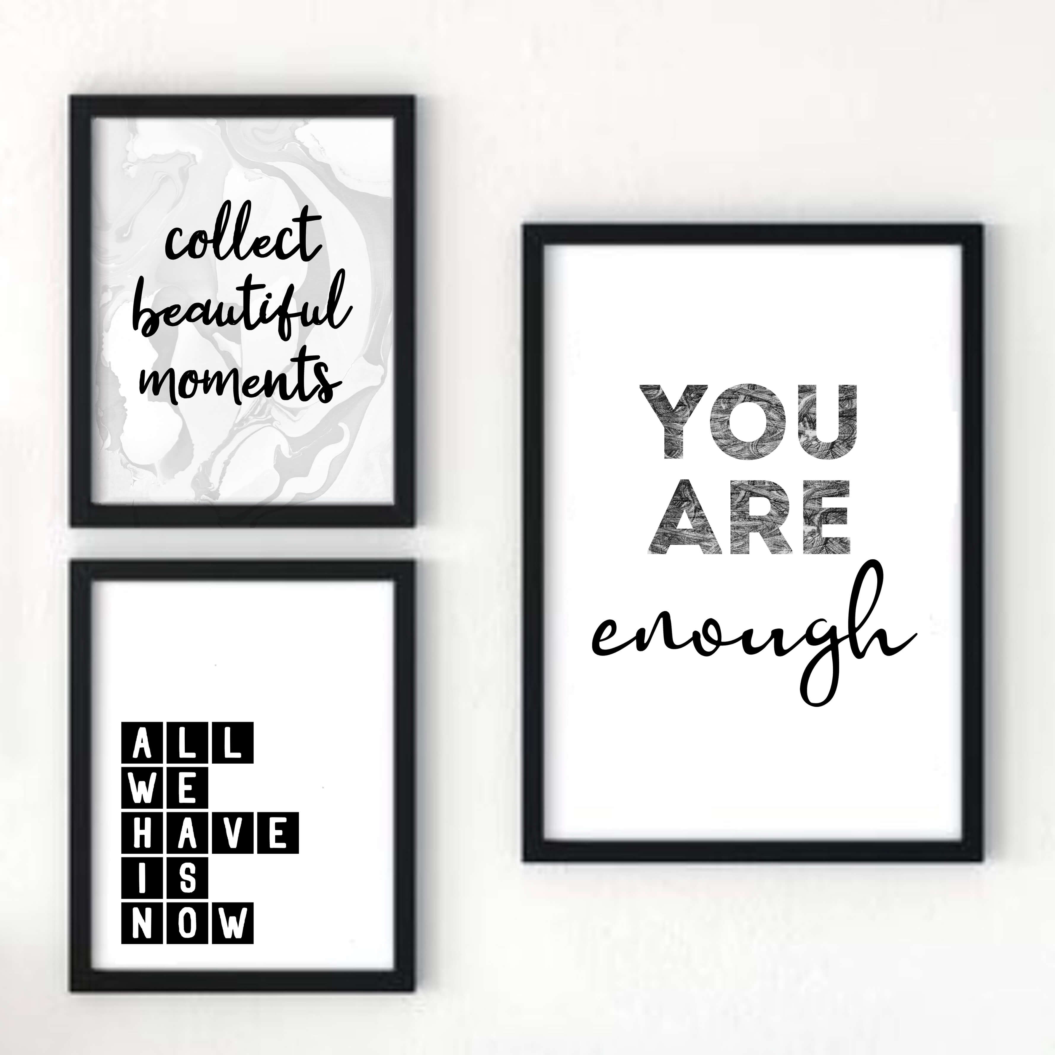 Motivational Print with the phrase You Are Enough by SixElevenCreations. Product Code SEP0404
