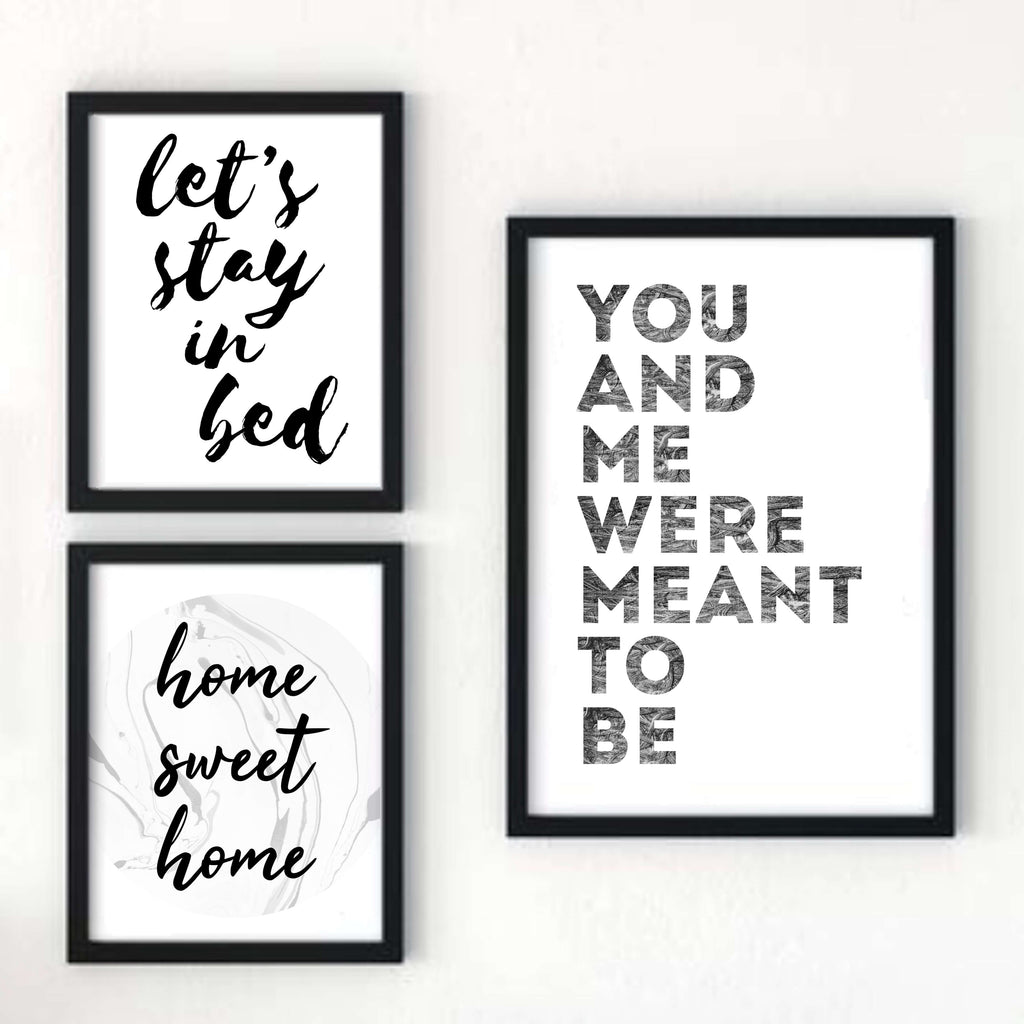 Romantic Print with the phrase You And Me Were Meant To Be by SixElevenCreations. Product Code SEP0401