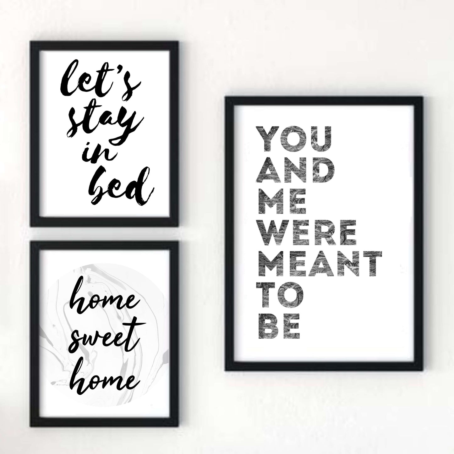 Romantic Print with the phrase You And Me Were Meant To Be by SixElevenCreations. Product Code SEP0401