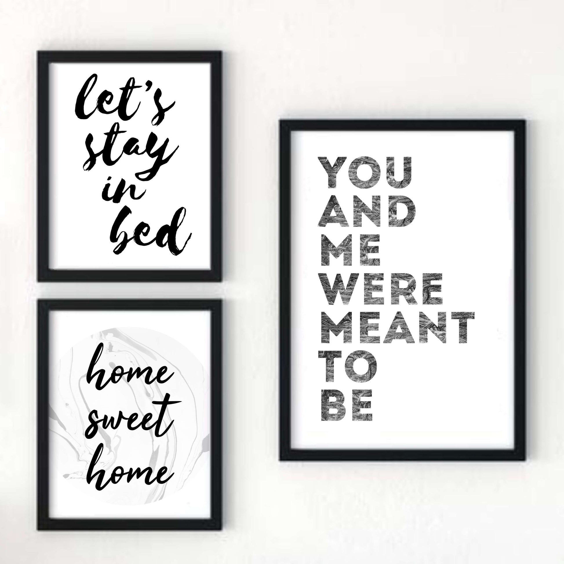 Romantic Print with the phrase You And Me Were Meant To Be by SixElevenCreations. Product Code SEP0401