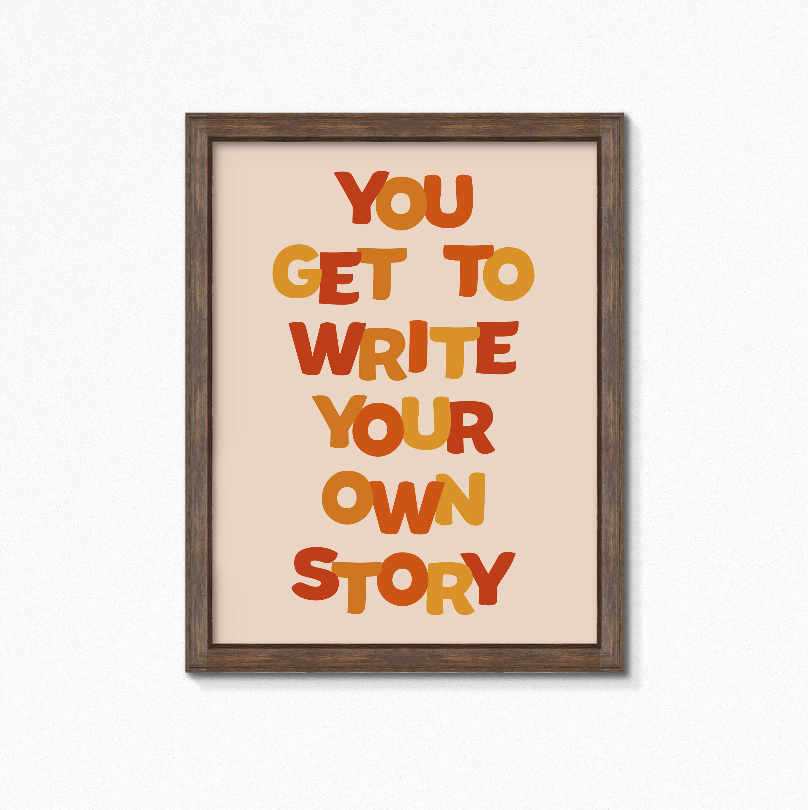You Get To Write Your Own Story Print by SixElevenCreations. Product Code SEP0603