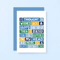 Belated Birthday Card by SixElevenCreations. Reads I thought I wished you a happy birthday then I realised that only happened in my head. So here is a belated birthday card. Product Code SE0093A6