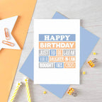 Father-in-Law Birthday Card by SixElevenCreations. Reads Happy birthday. Just to be clear your daughter-in-law bought this card. Product Code SE0205A6
