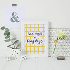 Typography Print by SixElevenCreations. Quote reads Sun Rays & Long Days. Product Code SEP0751.