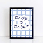 Wall Art with the quote The Sky Is The Limit. Designed by SixElevenCreations. Product Code SEP0752.
