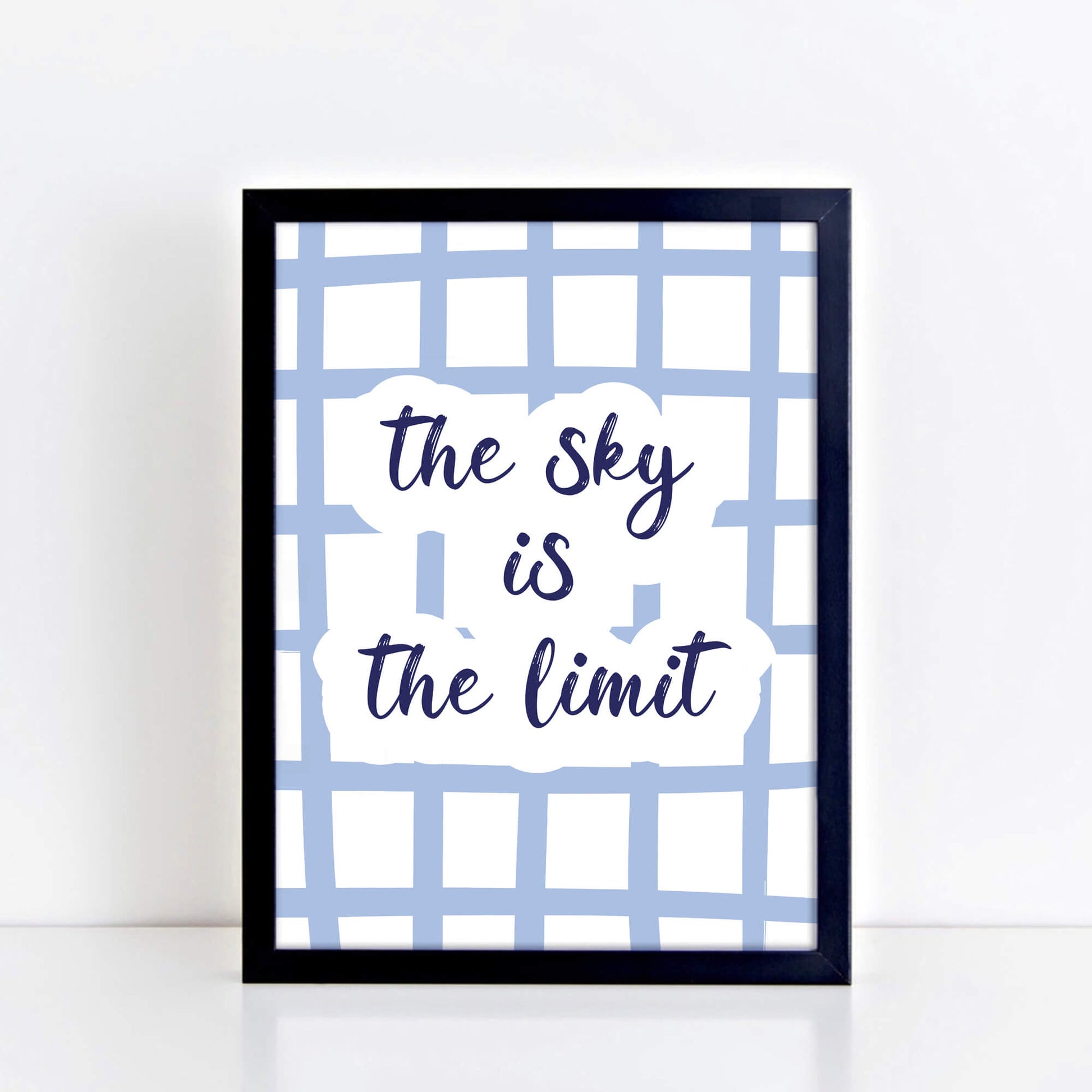 Wall Art with the quote The Sky Is The Limit. Designed by SixElevenCreations. Product Code SEP0752.