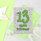 13th Birthday Card by SixElevenCreations. Product Code SE3611A6