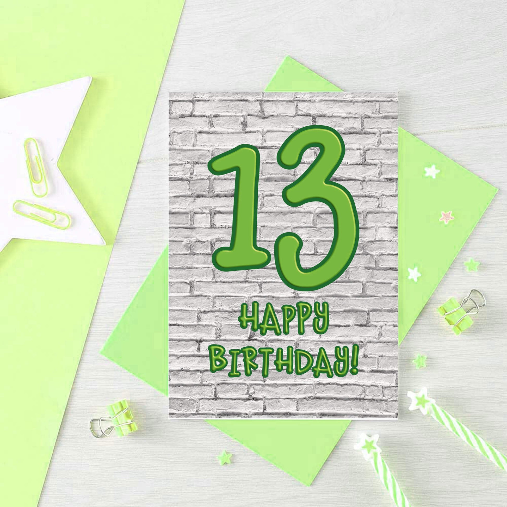 13th Birthday Card by SixElevenCreations. Product Code SE3611A6