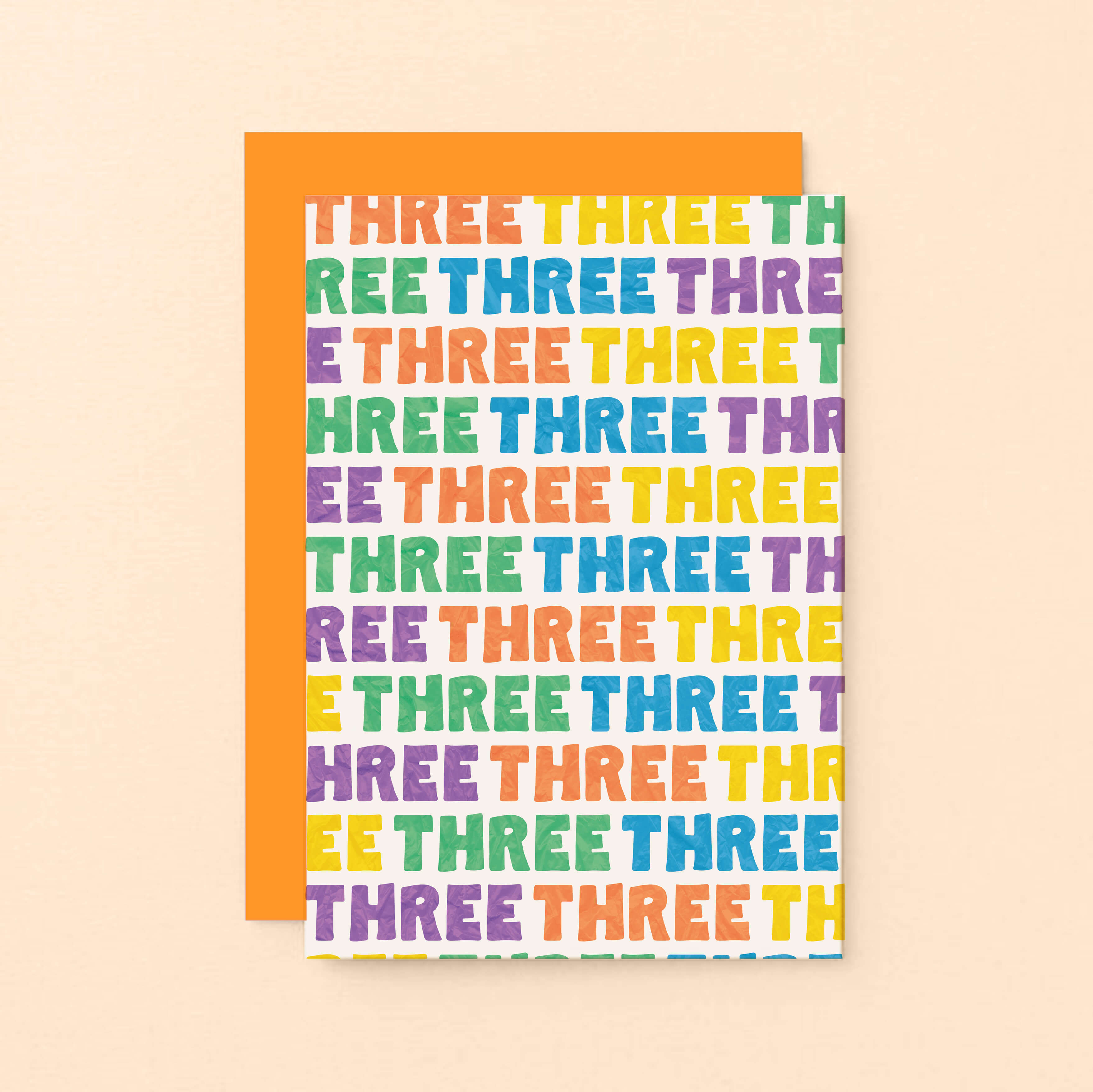 Three Years Card by SixElevenCreations. Product Code SE4103A6