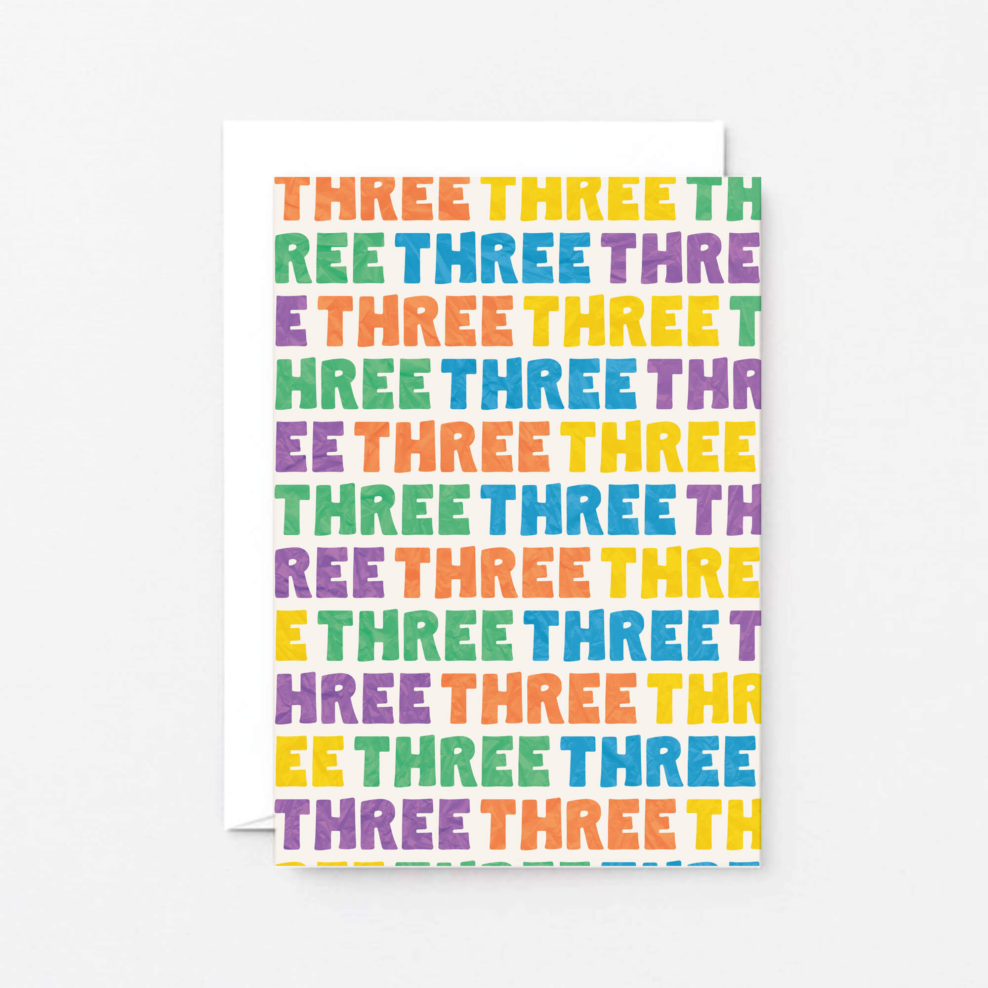 Three Years Card by SixElevenCreations. Product Code SE4103A6