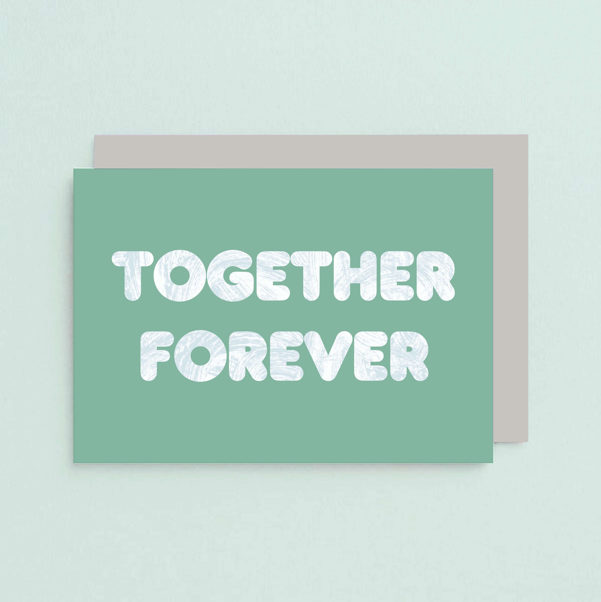 Together Forever Card by SixElevenCreations. Printed on eco friendly card. Product Code SE5105A6