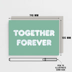 Together Forever Card by SixElevenCreations. Printed on eco friendly card. Product Code SE5105A6