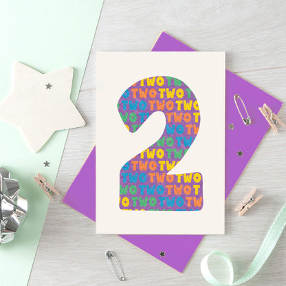 Two Years Old Card by SixElevenCreations. Product Code SE4102A6