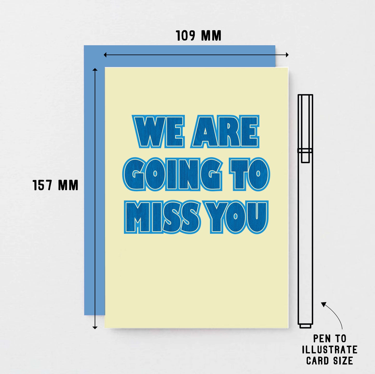 We Are Going To Miss You Card by SixElevenCreations. Product Code SE1505A6