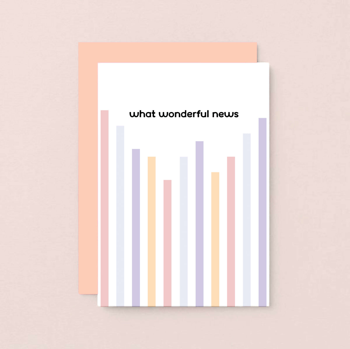 Congratulations Card by SixElevenCreations. Reads What wonderful news. Product Code SE3506A6