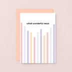 Congratulations Card by SixElevenCreations. Reads What wonderful news. Product Code SE3506A6