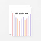 Congratulations Card by SixElevenCreations. Reads What wonderful news. Product Code SE3506A6