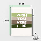 Wish You Were Here Card by SixElevenCreations. Product Code SE0506A6