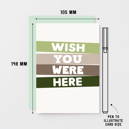 Wish You Were Here Card by SixElevenCreations. Product Code SE0506A6